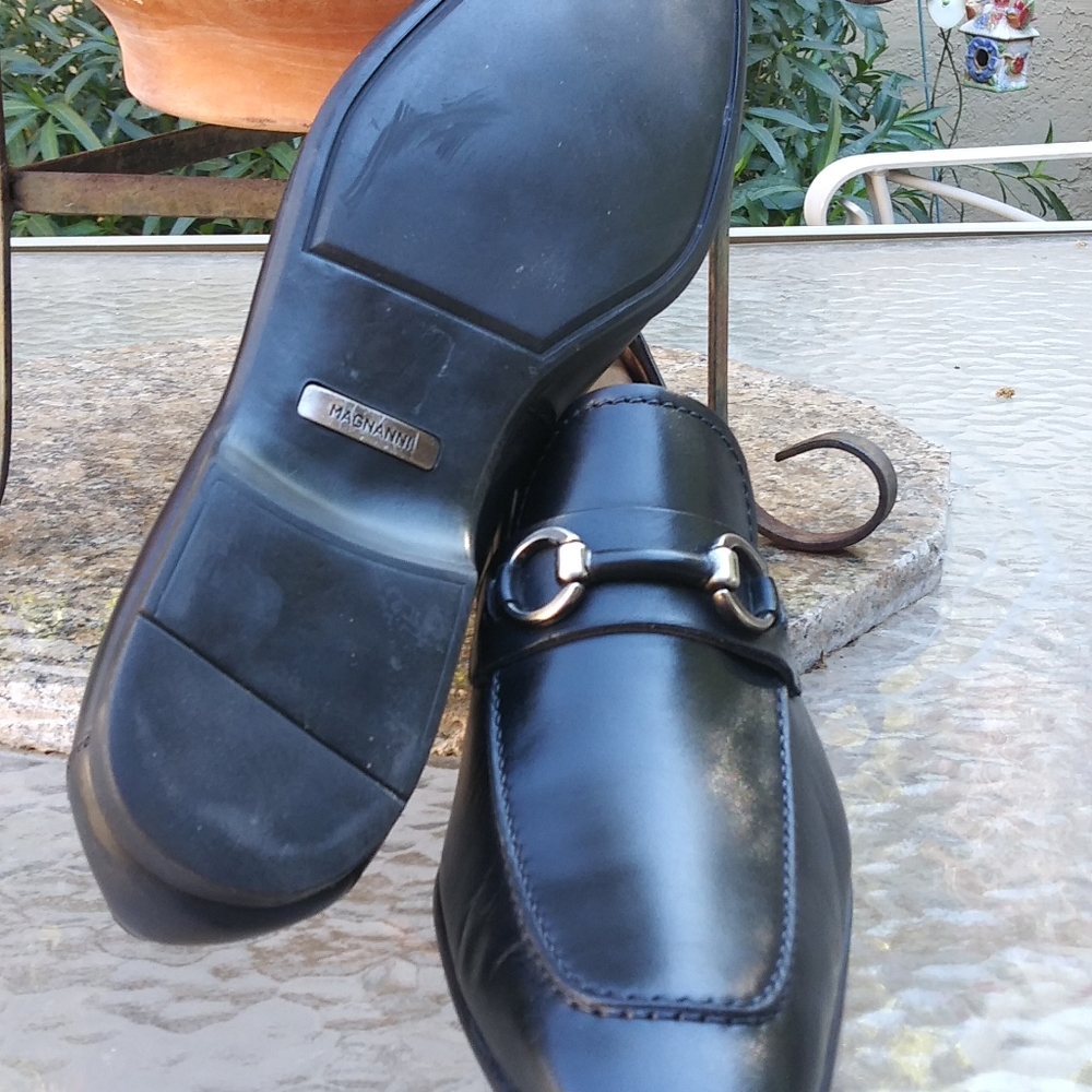 🆕 !!!!SOLD!!!! Magnanni Black Horsebit Loafers - Picture 8 of 9